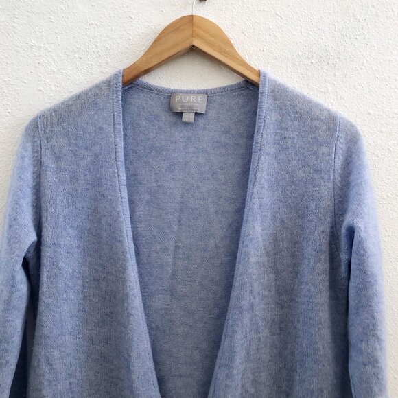 PURE COLLECTION 100% Cashmere Open Cardigan Size Small - Picture 5 of 9